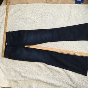 PAIGE Women's Midnight Flare Jeans Wear On Back Pocket Size 26